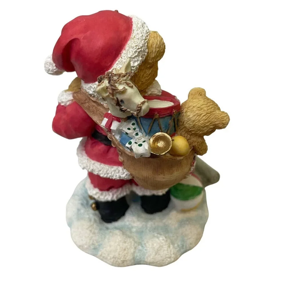 Vintage 1995 Cherished Teddies Nickolas Christmas Santa You're Top Of My List